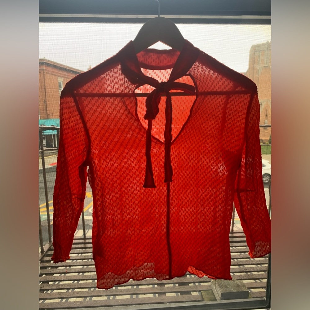& Other Stories Harry Styles red top 2